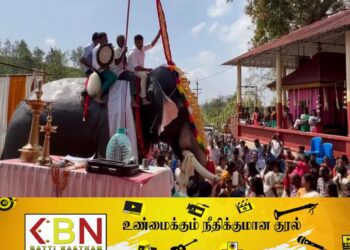 கோயில் வழிபாட்டிற்கு ரோபோ யானை அறிமுகம்!