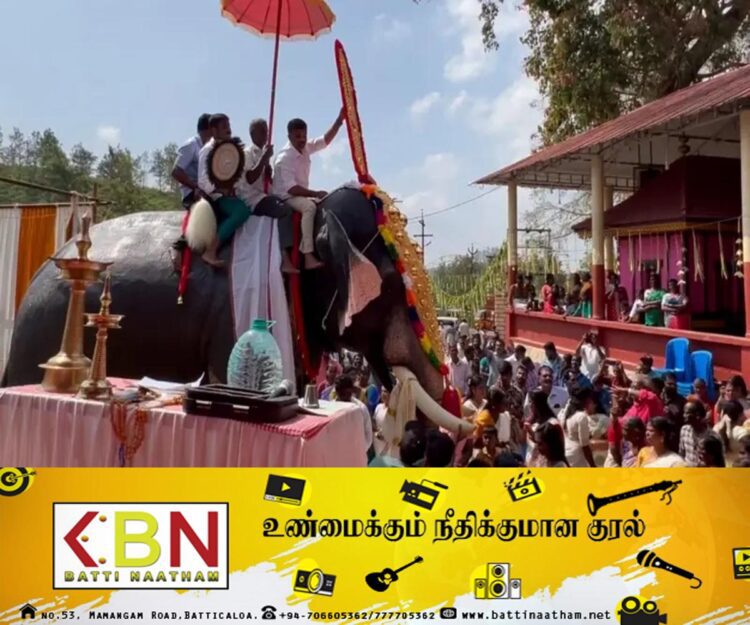 கோயில் வழிபாட்டிற்கு ரோபோ யானை அறிமுகம்!
