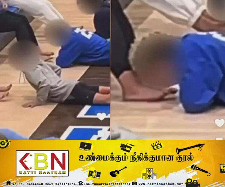 சிறுவர்களினால் கால்களை நக்கவிட்டு நிதி சேகரிப்பு; வைரலாகும் காணொளியால் கண்டனம்!