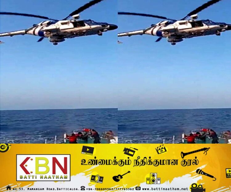 இலங்கை மீனவரை காப்பாற்றிய இந்திய கடற்படையினர்!