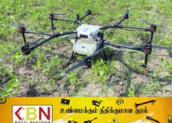 மன்னாரில் ட்ரோன் மூலம் திரவ உரம் விசிறும் பணிகள் ஆரம்பம்!