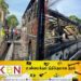 வீதியில் திடீரென தீப்பற்றி எரிந்த தனியார் பேருந்து!