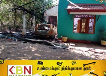 ஆசிரியர் தொழிற் சங்க உறுப்பினரின் வீட்டுக்கு தீ வைப்பு!