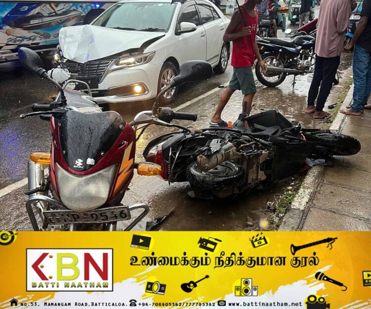 மட்டக்களப்பிலிருந்து சென்ற கார் மருதமுனையில் விபத்து!