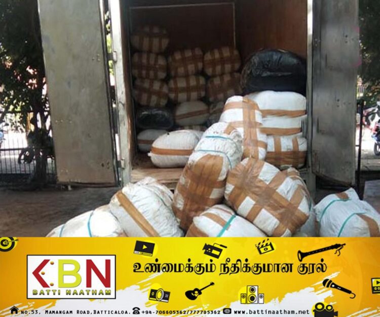 இலங்கைக்கு கடல் வழியாக வந்த 1346 கிலோ பீடி இலைகளுடன் நான்கு பேர் கைது!