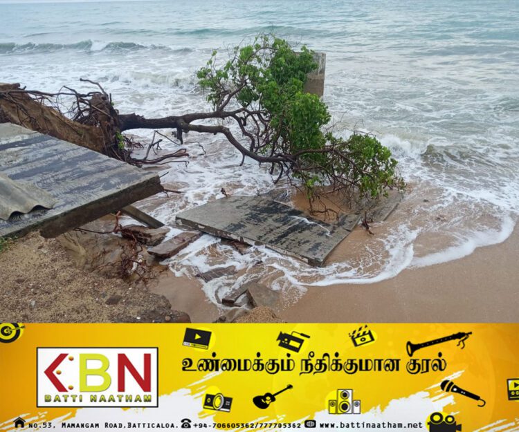 சாய்ந்தமருதில் கடலரிப்பின் வேகம் அதிகரிப்பு; உரிய அதிகாரிகள் விரைவாக நடவடிக்கை எடுக்குமாறு கோரிக்கை!