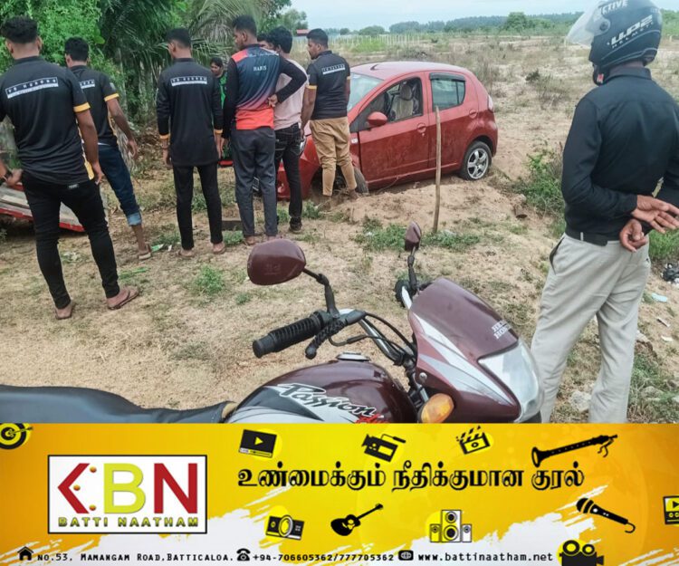 மட்டு குருக்கள்மடம் பிரதான வீதியில் விபத்து!