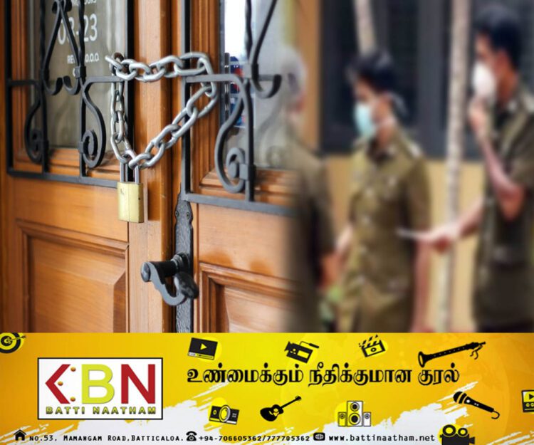 சோதனைக்கு சென்ற பொதுச்சுகாதார பரிசோதகர்களை கடைக்குள் வைத்து பூட்டிய நபர்கள்!