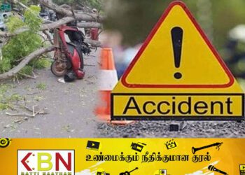 மோட்டார் சைக்கிள் மீது முறிந்து விழுந்த மரம்; யுவதி உயிரிழப்பு!