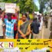கிளிநொச்சியில் இராணுவத்தினரின் செயற்பாட்டை எதிர்த்து போராட்டம்!
