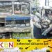 வேனும் தனியார் பேருந்தும் நேருக்கு நேர் மோதி விபத்து!