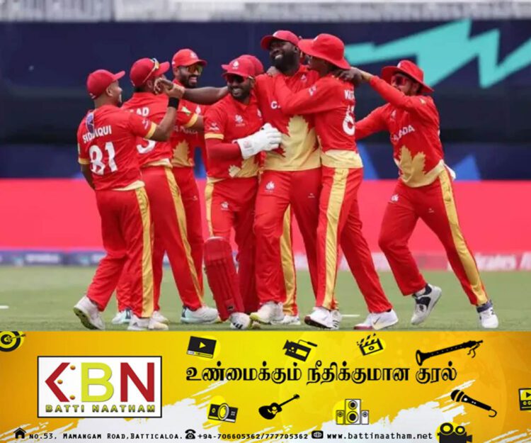 T20 உலகக் கிண்ண கிரிக்கெட் தொடர்; அயர்லாந்தை வீழ்த்தியது கனடா!