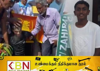 பாக்கு நீரிணையை நீந்தி கடந்து சாதனை நிலைநாட்டிய முஹம்மட் ஹஷன் ஸலாமா!