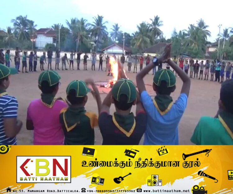 மட்டு மெதடிஸ்டித மத்திய கல்லூரி சாரணிய மாணவர்களின் தீ பாசறை நிகழ்வு!