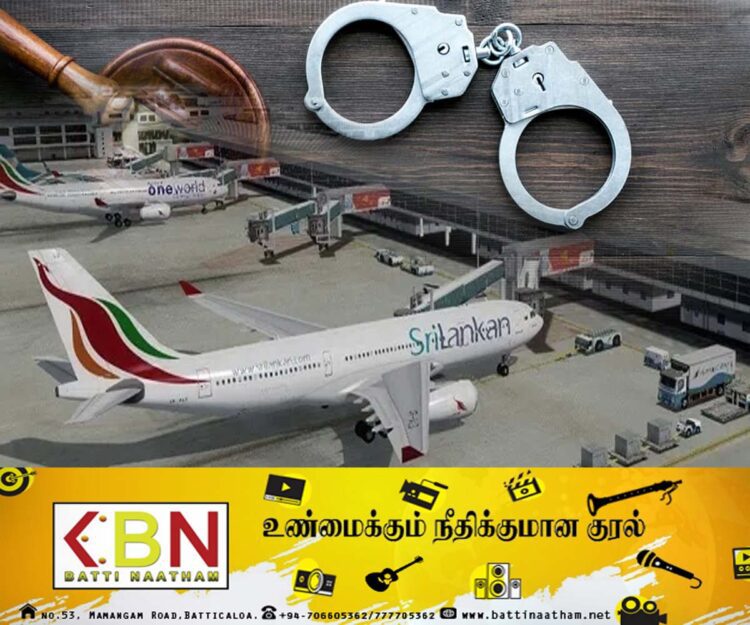 கட்டுநாயக்க விமான நிலையத்தில் மதகுரு ஒருவருடன் பெண்ணொருவர் கைது!