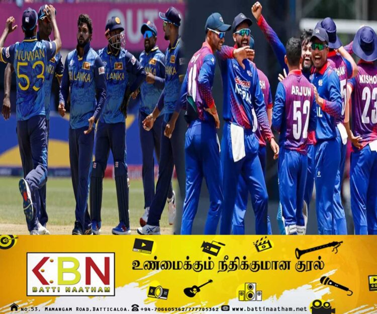 இலங்கை – நேபாளத்திற்கு இடையிலான கிரிக்கெட் போட்டி கைவிடப்பட்டது!
