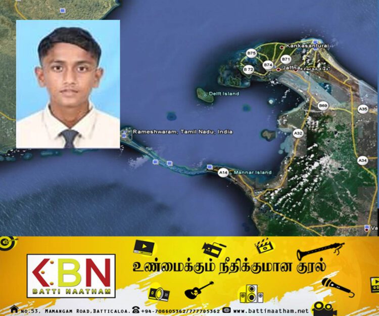 பாக்கு நீரிணையை நீந்திக் கடக்க தயாராகும் திருகோணமலை சாஹிரா கல்லூரி மாணவன்!