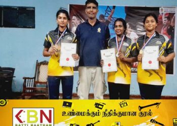 பளு தூக்கும் போட்டியில் மூன்று இடங்களையும் தன்வசமாக்கிய திருகோணமலை சண்முகா இந்து மகளிர் கல்லூரி மாணவிகள்!