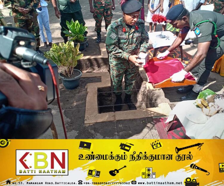 சித்தாண்டியில் வறிய குடும்பம் ஒன்றிற்கு இராணுவத்தினரின் உதவியுடன் வீடு!