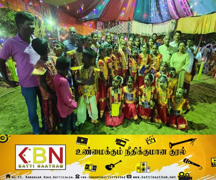 மட்டக்களப்பு ஸ்ரீமாமாங்கேஸ்வரர் ஆலயத்தில் நடைபெற்ற சிறுவர் வடமோடி கூத்து!