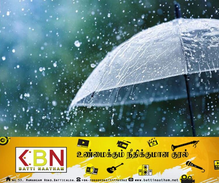 மழை அல்லது இடியுடன் கூடிய மழை பெய்யக் கூடிய சாத்தியம்!
