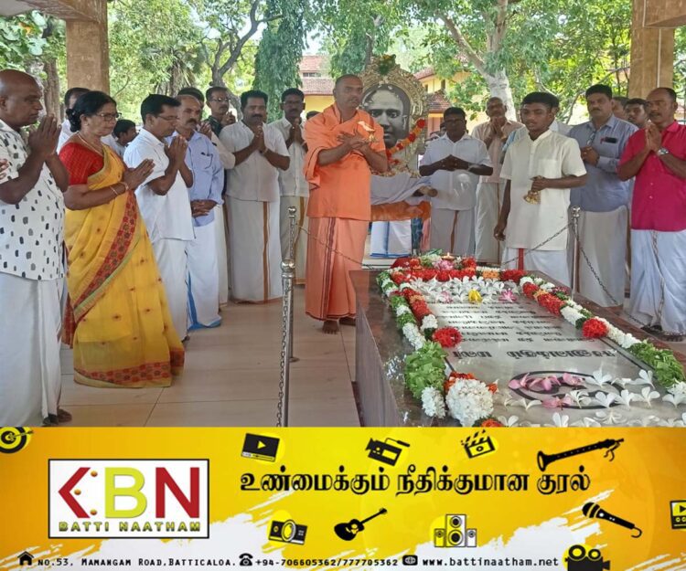 மட்டக்களப்பில் சுவாமி விபுலானந்த அடிகளாரின் 77 ஆவது சிரார்த்த தினம்!