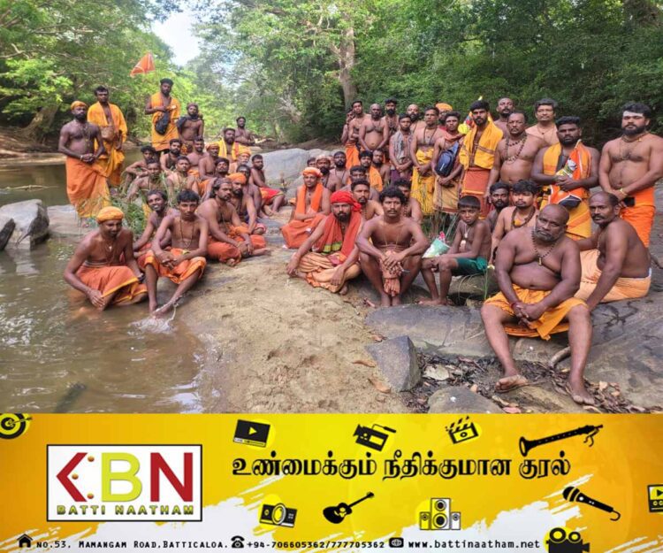 கதிர்காம முருகனை தரிசிக்கும் பாதையாத்திரை குழு கதிர்காமத்தை சென்றடைவு!