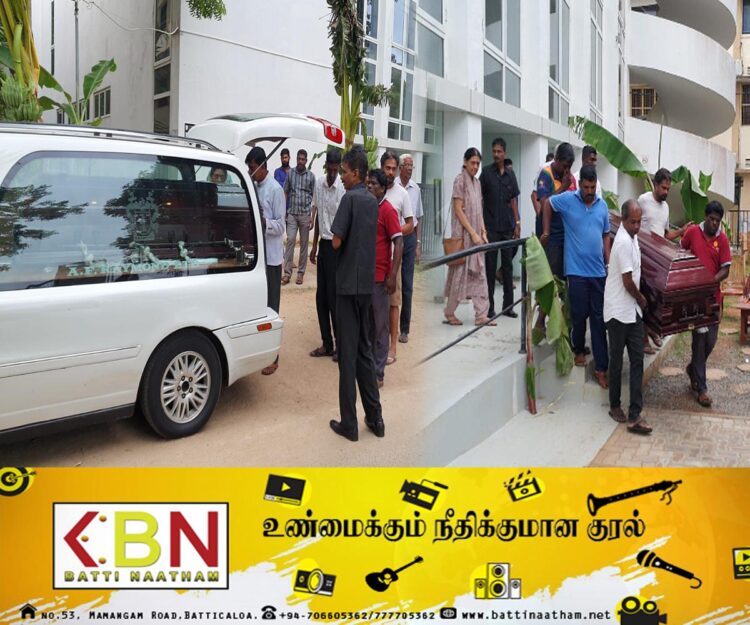 திருகோணமலைக்கு கொண்டு செல்லப்பட்ட சம்பந்தனின் பூதவுடல்!