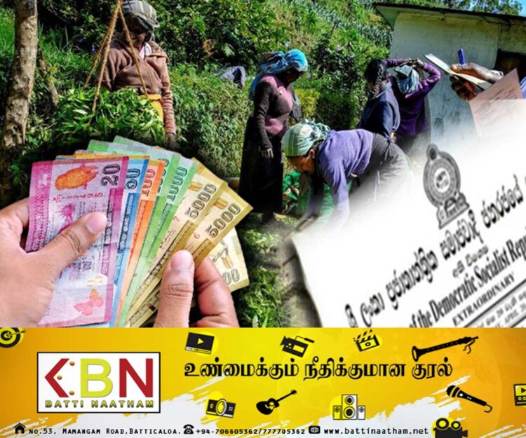 பெருந்தோட்டத் தொழிலாளர்களின் சம்பளம் அதிகரிக்கப்பட்டு வெளியான வர்த்தமானி இரத்து!