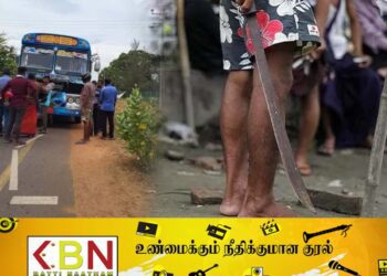 பஸ்ஸுக்குள் வாள் வெட்டு; கிளிநொச்சியில் சம்பவம்!