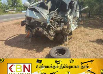 விமான நிலையமிருந்து யாழ் நோக்கி பயணித்த வான் விபத்து; ஒருவர் உயிரிழப்பு!
