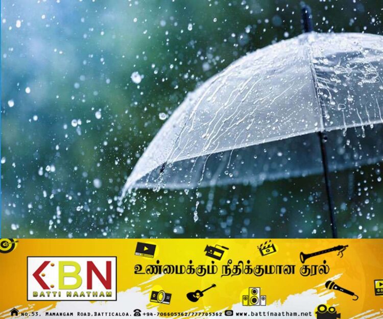 மழை அல்லது இடியுடன் கூடிய மழை பெய்யக் கூடிய சாத்தியம்!