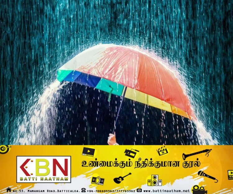 மழை அல்லது இடியுடன் கூடிய மழை பெய்யக்கூடிய சாத்தியம்!