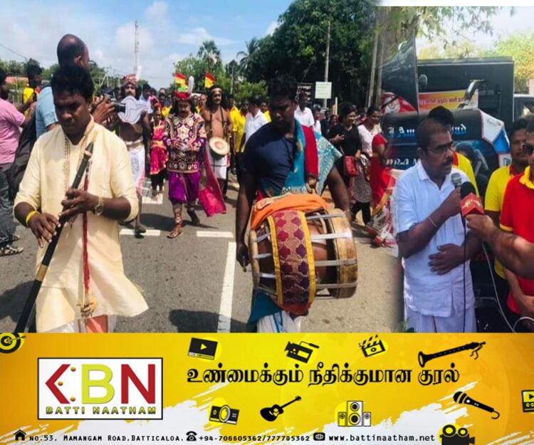 கிளிநொச்சி மாவட்டத்தில் அரியநேத்திரனுக்கு கிடைத்த வரவேற்பு!