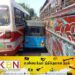 யாழில் இரண்டு பேருந்துகளுக்கு நடுவில் சிக்கிய முச்சக்கரவண்டி!