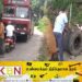 அரச பேருந்தை விட்டு தனியே ஓடிய டயர்கள்!