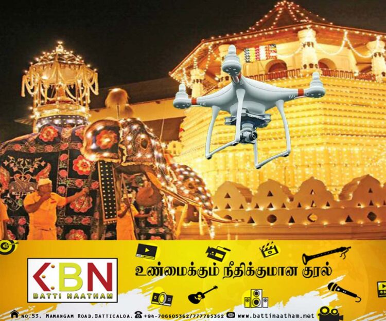 தலதா மாளிகையை ட்ரோன் மூலம் புகைப்படம் எடுத்தவர் கைது!