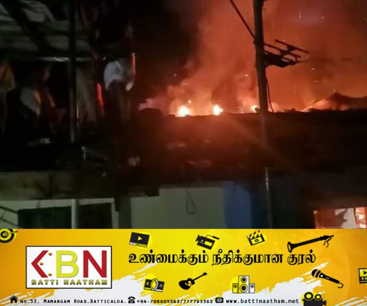 பூண்டுலோயா பகுதியில் தீ விபத்து; 25 வீடுகள் தீக்கிரை!
