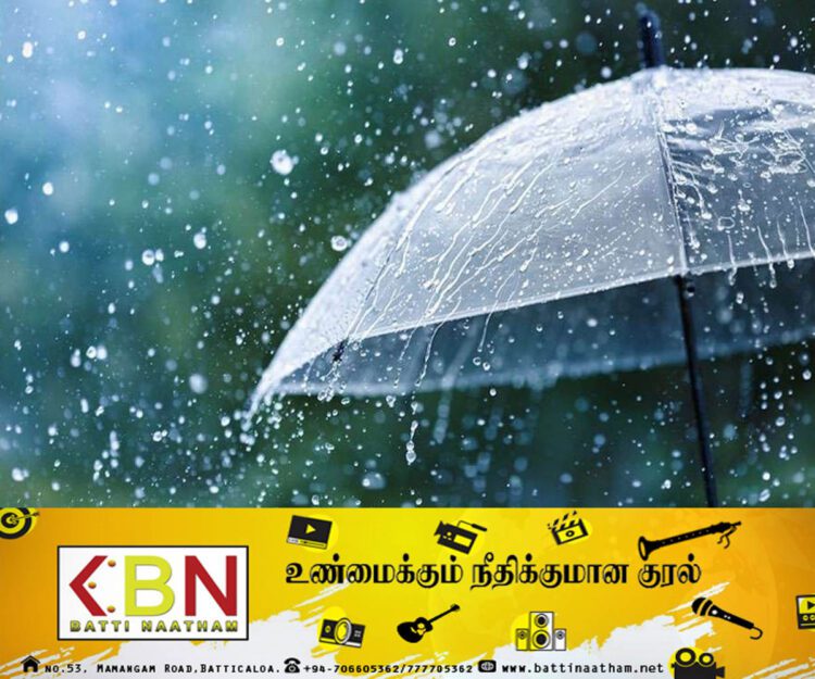 மழை அல்லது இடியுடன் கூடிய மழை பெய்யக்கூடிய சாத்தியம்!