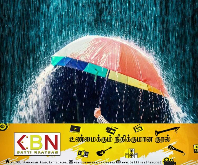 மழை அல்லது இடியுடன் கூடிய மழை பெய்யக்கூடிய சாத்தியம்!