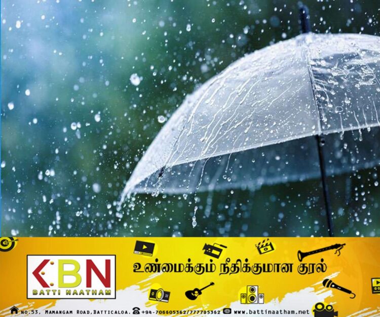 மழை அல்லது இடியுடன் கூடிய மழை பெய்யக்கூடிய சாத்தியம்!