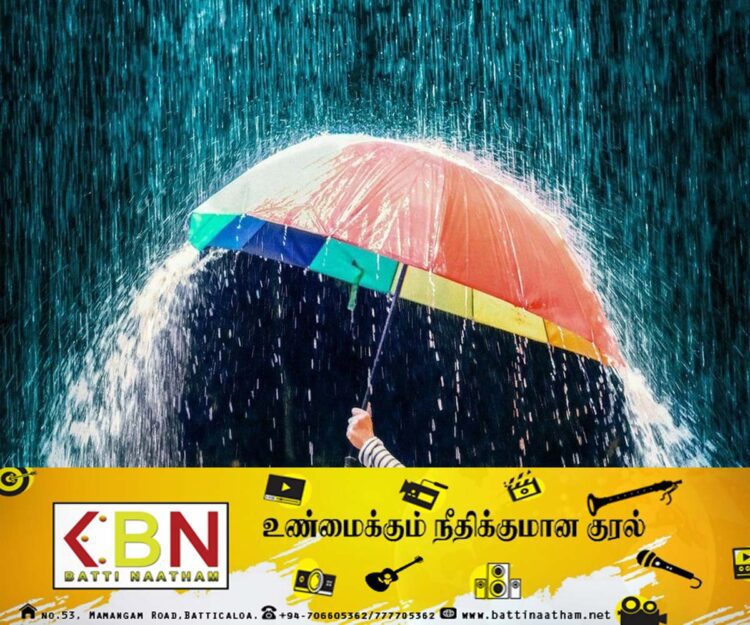 மழை அல்லது இடியுடன் கூடிய மழை பெய்யக் கூடிய சாத்தியம்!