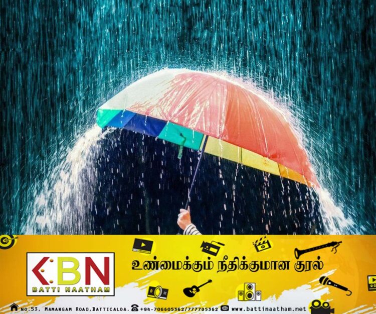 நாட்டில் பல பகுதிகளில் மழை பெய்யக்கூடிய சாத்தியம்!