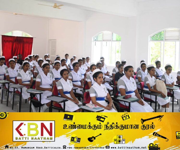 மட்டக்களப்பில் தாதியர் பயிற்சிக் கல்லூரி மாணவர்களுக்கான விழிப்புணர்வூட்டும் நிகழ்வு!