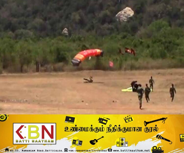 வான் சாகசத்தில் ஈடுபட்ட இரு இராணுவ வீரர்கள் விபத்தில் சிக்கி காயம்!