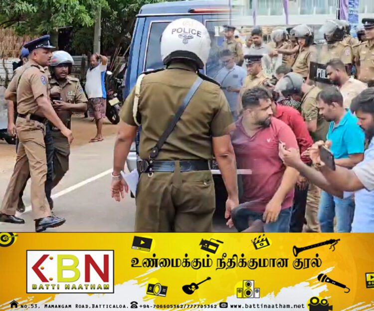 திருகோணமலை போராட்டத்தில் முறுகல் நிலை; ராஜ்குமார் ரஜீவ்காந் கைது！