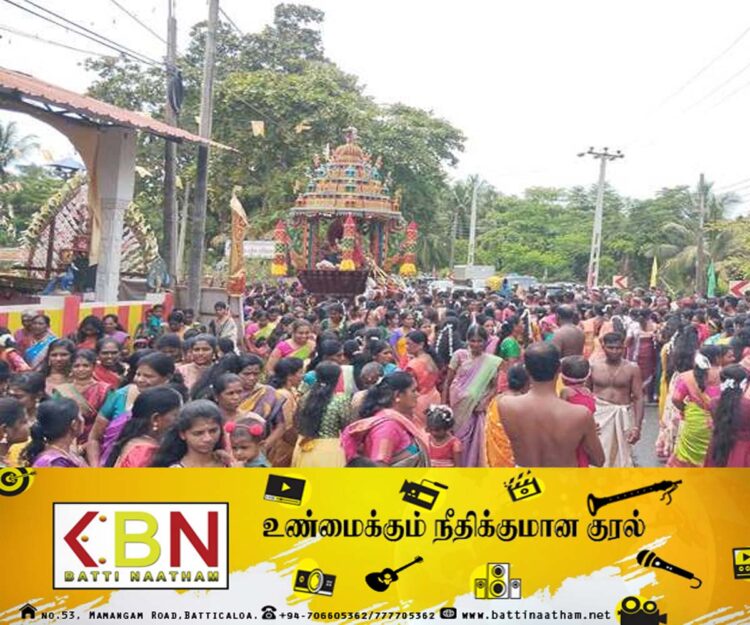 மட்டு குருக்கள்மடம் அருள்மிகு ஸ்ரீ செல்லக் கதிர்காம சுவாமி ஆலயத்தின் வருடாந்த தேரோட்டம்!