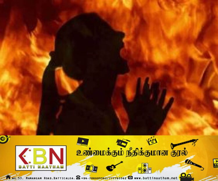 வெளிநாடு செல்வேன் என அடம் பிடித்த மனைவி; தீ மூட்டி எரித்த கணவன் கைது!