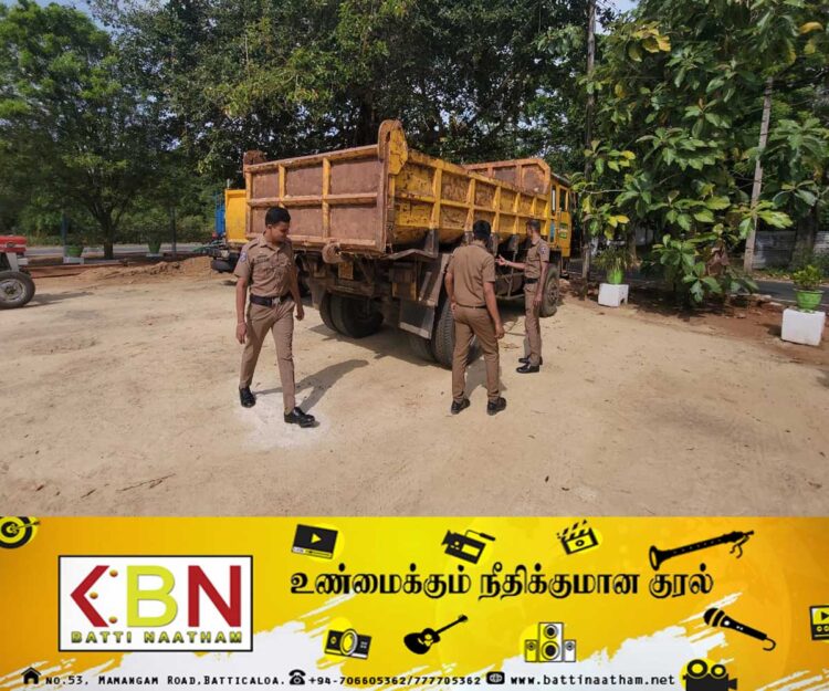 யாழில் சட்டவிரோதமாக மணல் ஏற்றிச்சென்ற இருவர் கைது!