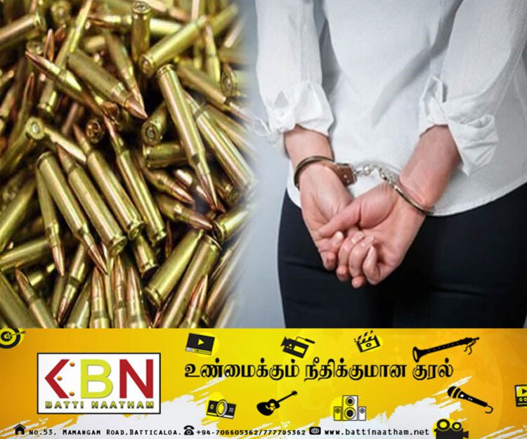டுபாய் கொண்டு செல்லவிருந்த தோட்டாக்கள் பறிமுதல்; ஓய்வுபெற்ற பெண் விமானப்படை சிப்பாய் கைது!